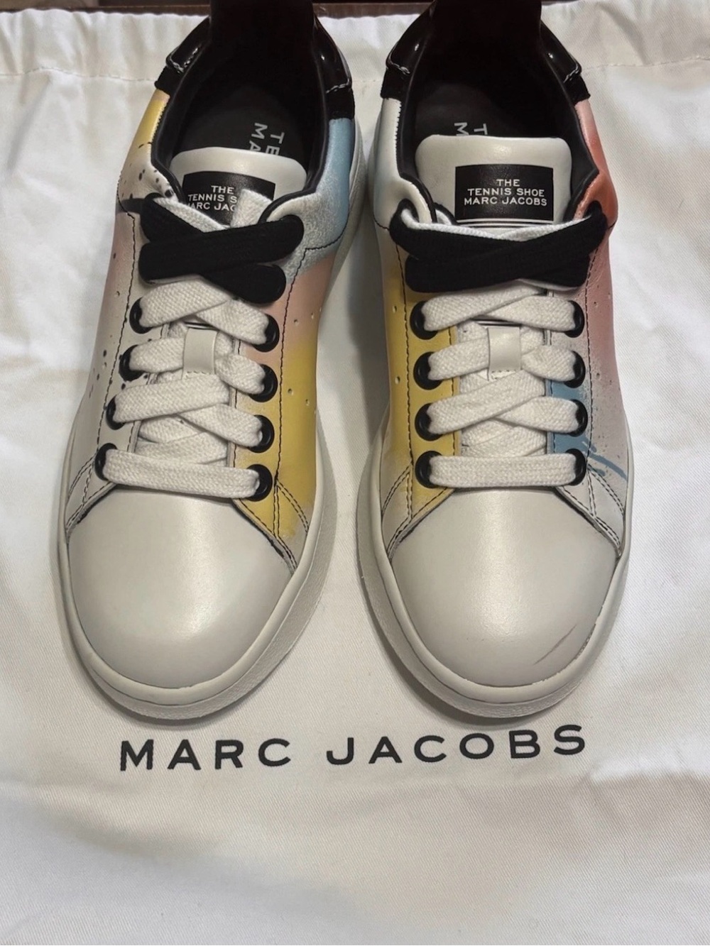 Marc Jacobs Women’s Multicolor spray paint Sneakers•The Tennis Shoe•Size 35•NWOB